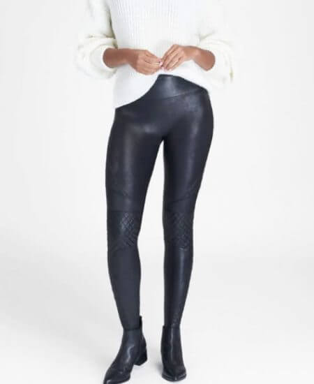 Idle Hour Boutique || SPANX QUILTED FAUX LEATHER LEGGINGS $110.00