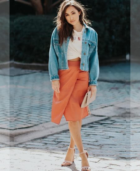 Madison and Mallory || En Vogue Satin Skirt - Copper $31.00
