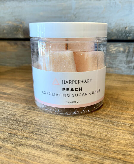 The Blushing Brunette || Harper and Ari Exfoliating Sugar Cube Jars $15.00