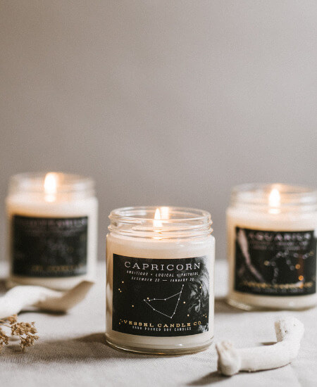 Mod and Soul || Vessel Candle Co.Zodiac Candle $20.00