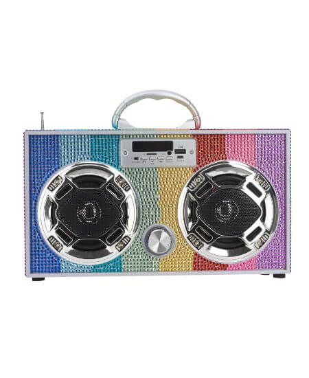 Sugar-N-Spice Children's and Tween Boutique || Rainbow Bling Boombox $82.00