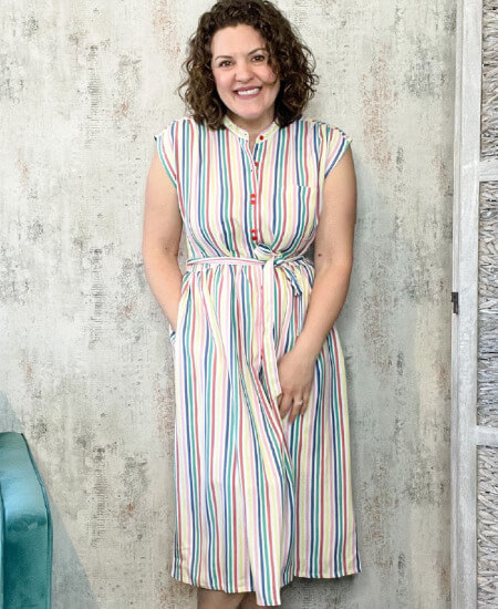 Curly Girl Boutique || Over the Rainbow Shirt Dress $64