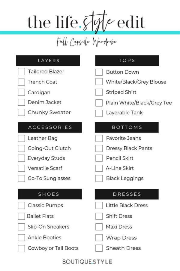 The Ultimate Capsule Wardrobe Checklist