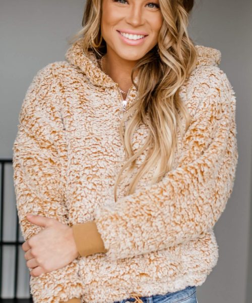 Stella Rae's || Dancing With No Music Mustard Sherpa Pullover
$32.89